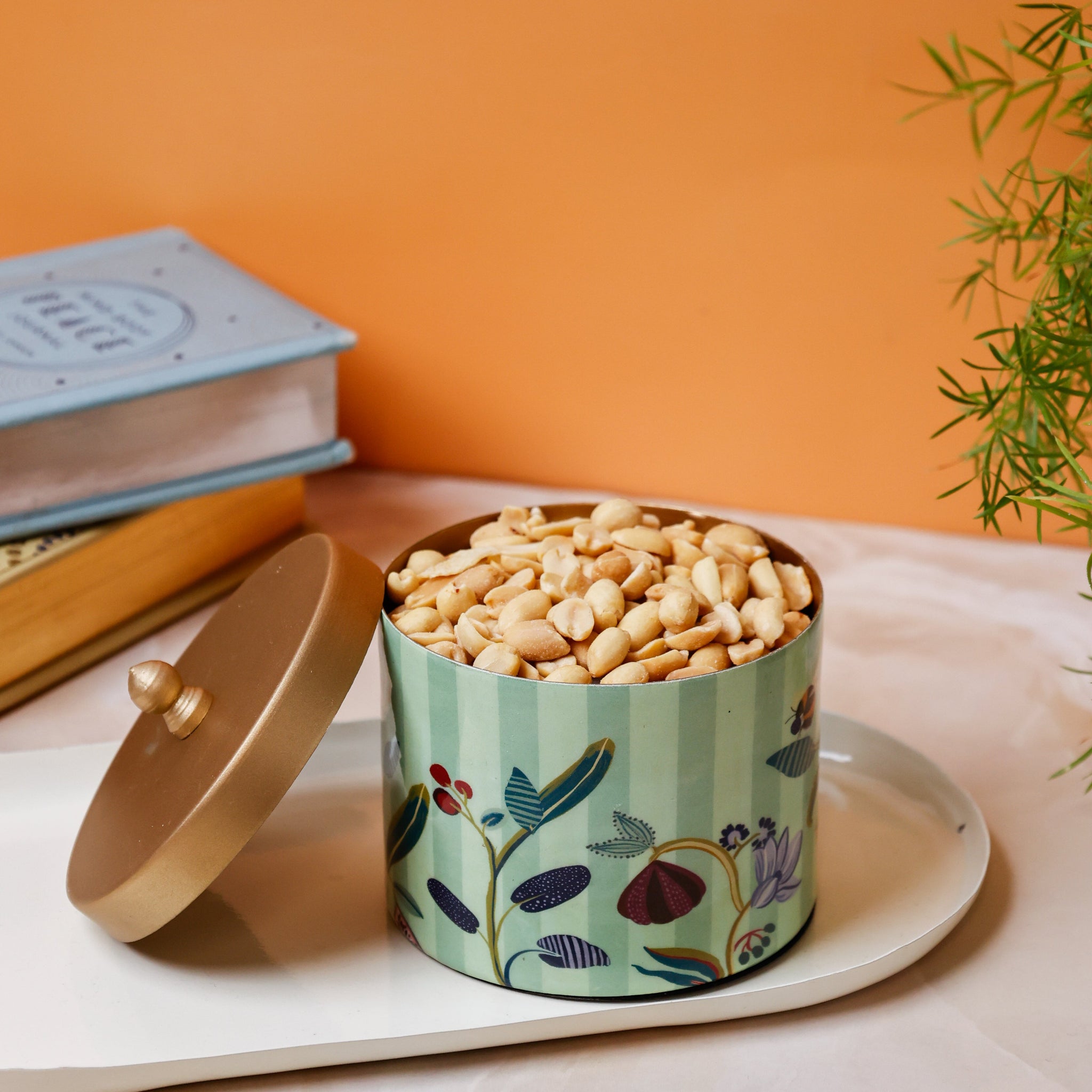 Bloom Room Metal Canister - Mint Green