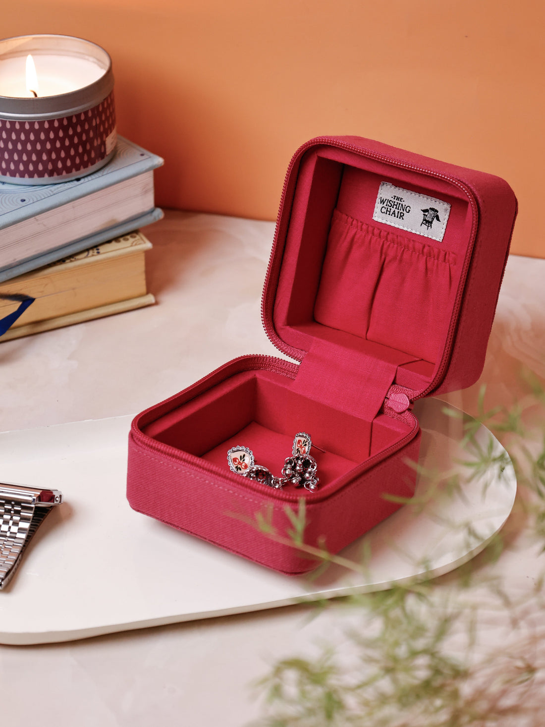 Secret Garden Embroidered Monogram Mini Jewellery Box