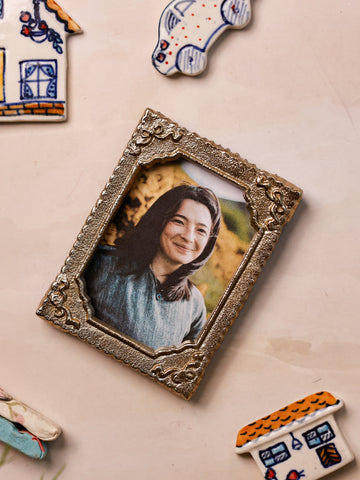 Bowette Metal Fridge Magnet Photoframe 2X3 Inches