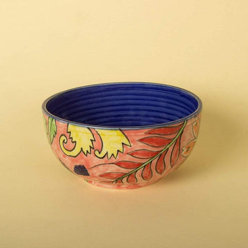 Boho Vibes Handpainted Ceramic Bowl