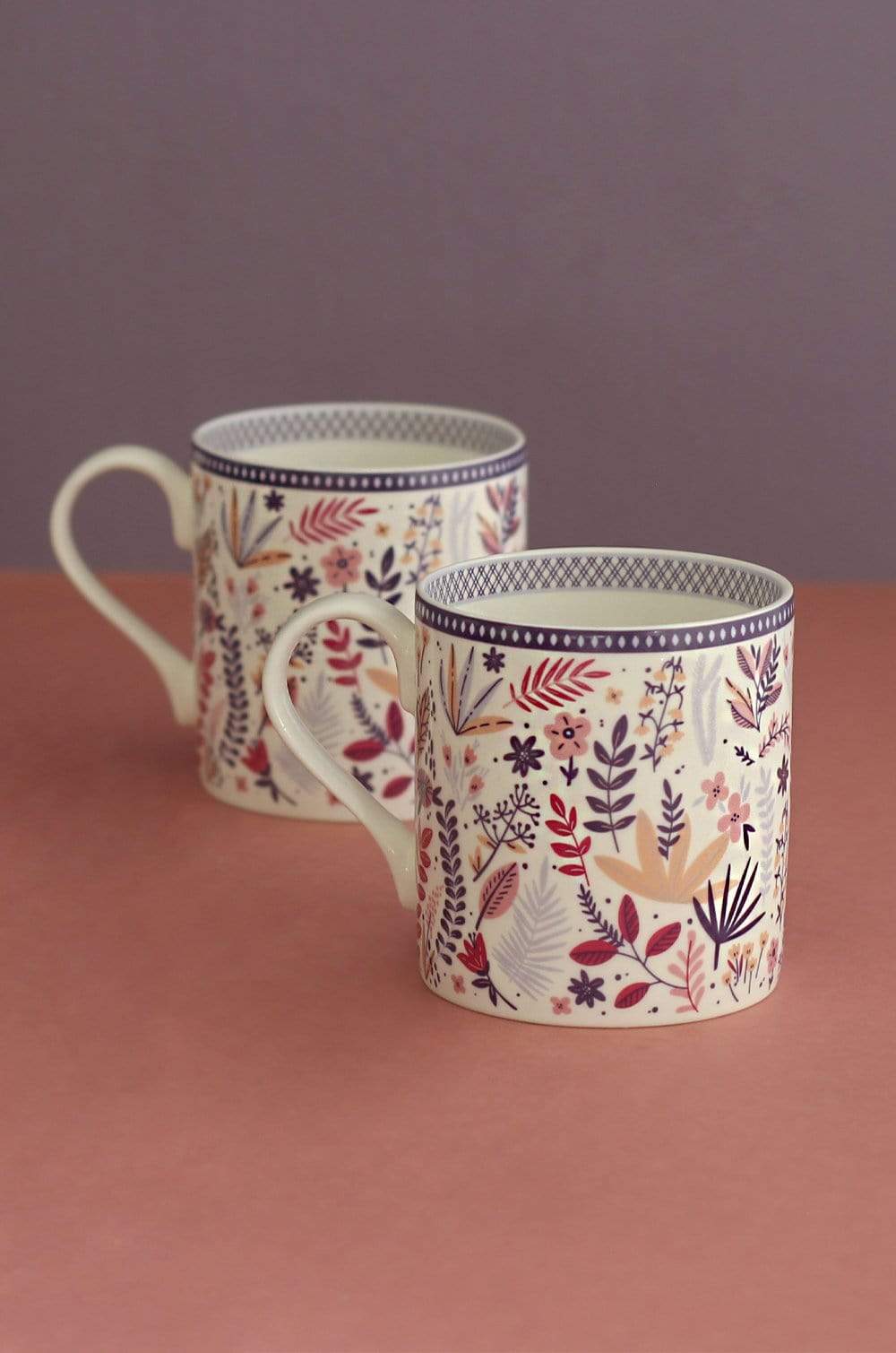 Jamun Fine China Mugs - Set of 2