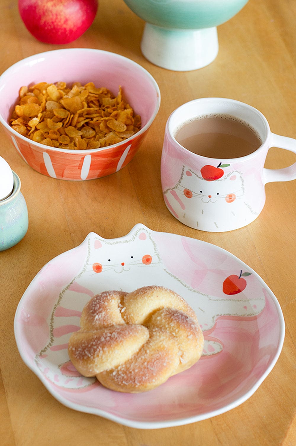 Lazy Cat Breakfast Set - Set Of 3