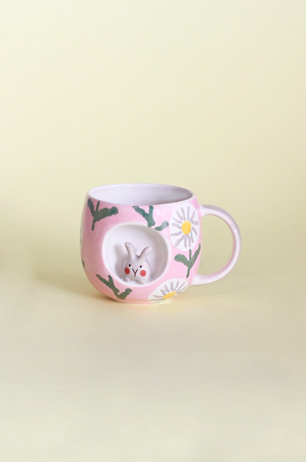 Peek a Boo Handpainted Ceramic Mug