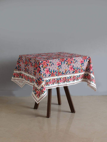 Poppy Petals Table Cover -  4 Seater - Square
