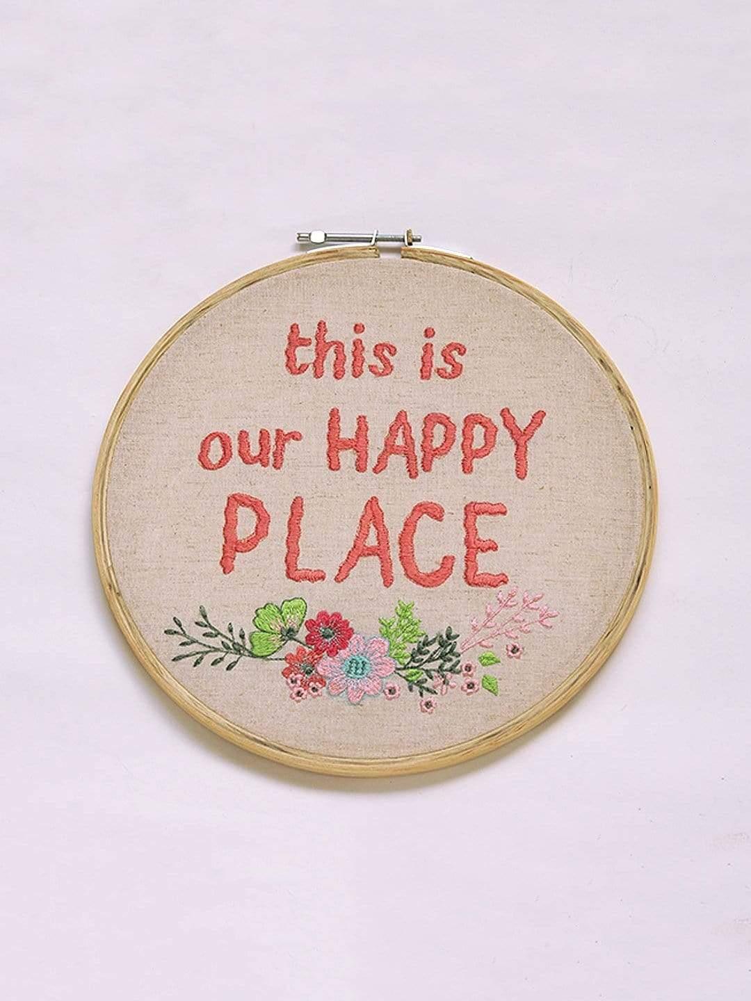 This Is Our Happy Place Wall Hoop