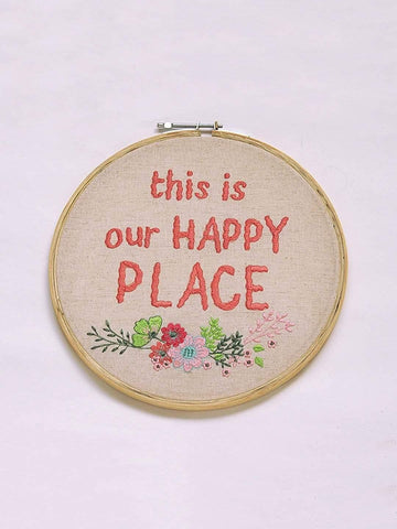 This Is Our Happy Place Wall Hoop