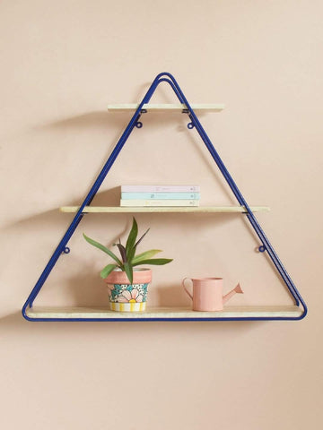 Triangle Metal Frame Wall Shelf