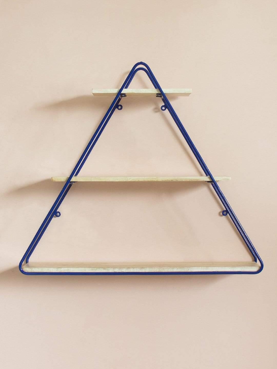 Triangle Metal Frame Wall Shelf
