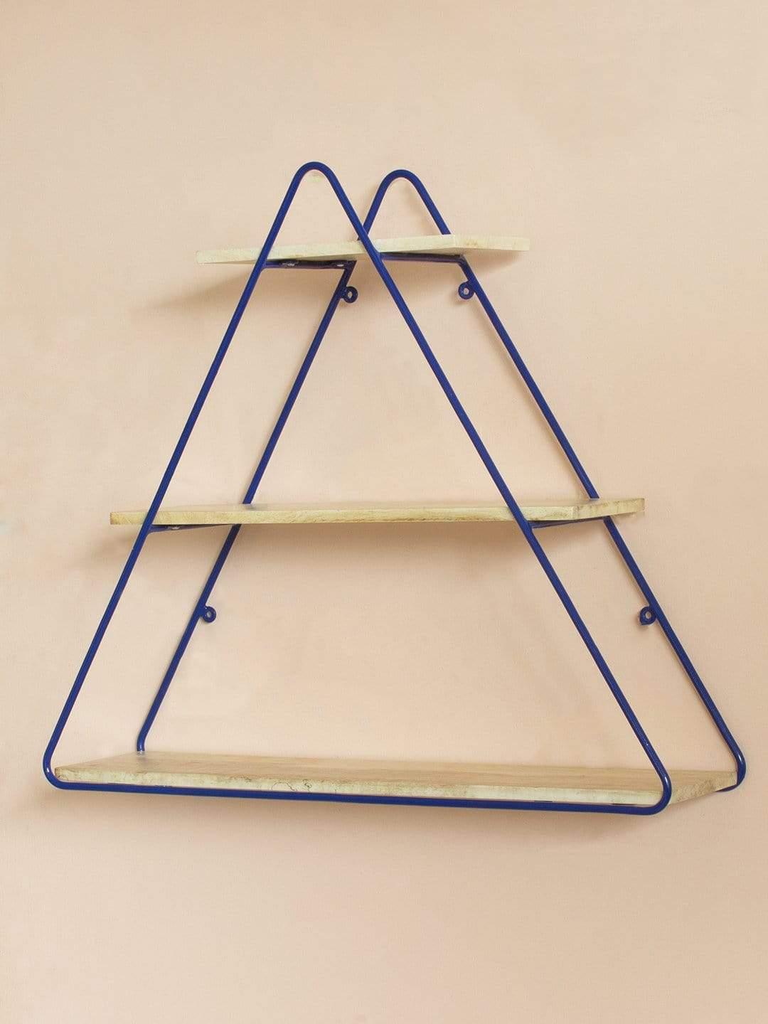 Triangle Metal Frame Wall Shelf