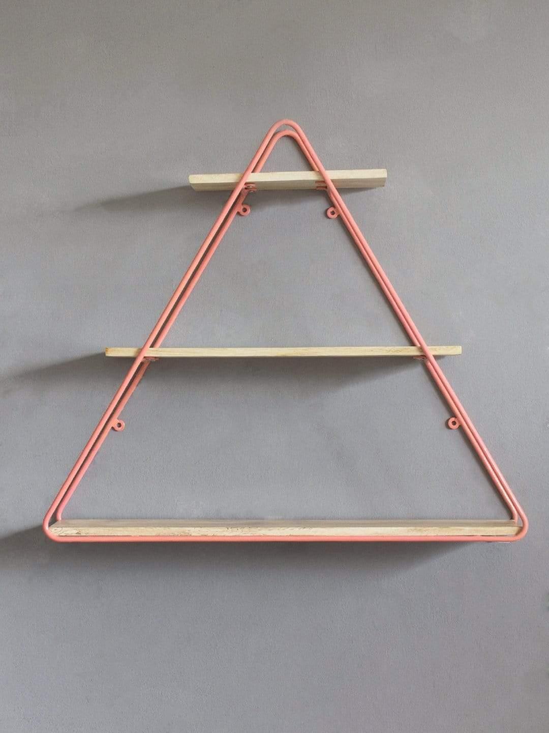 Triangle Metal Frame Wall Shelf