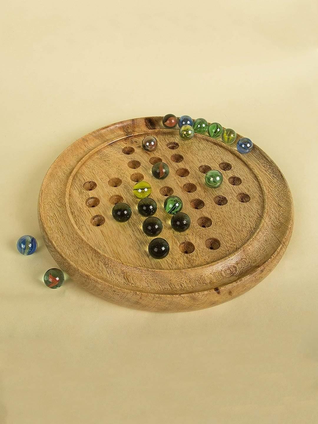 Vintage Brainvita With Marbles