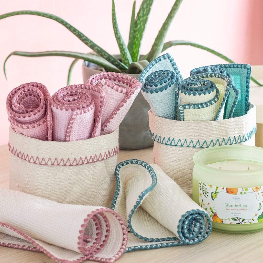 Waffle Face Towel- Set of 4