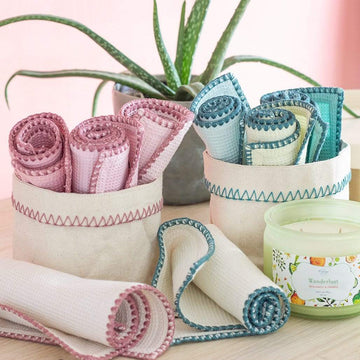 Waffle Face Towel- Set of 4