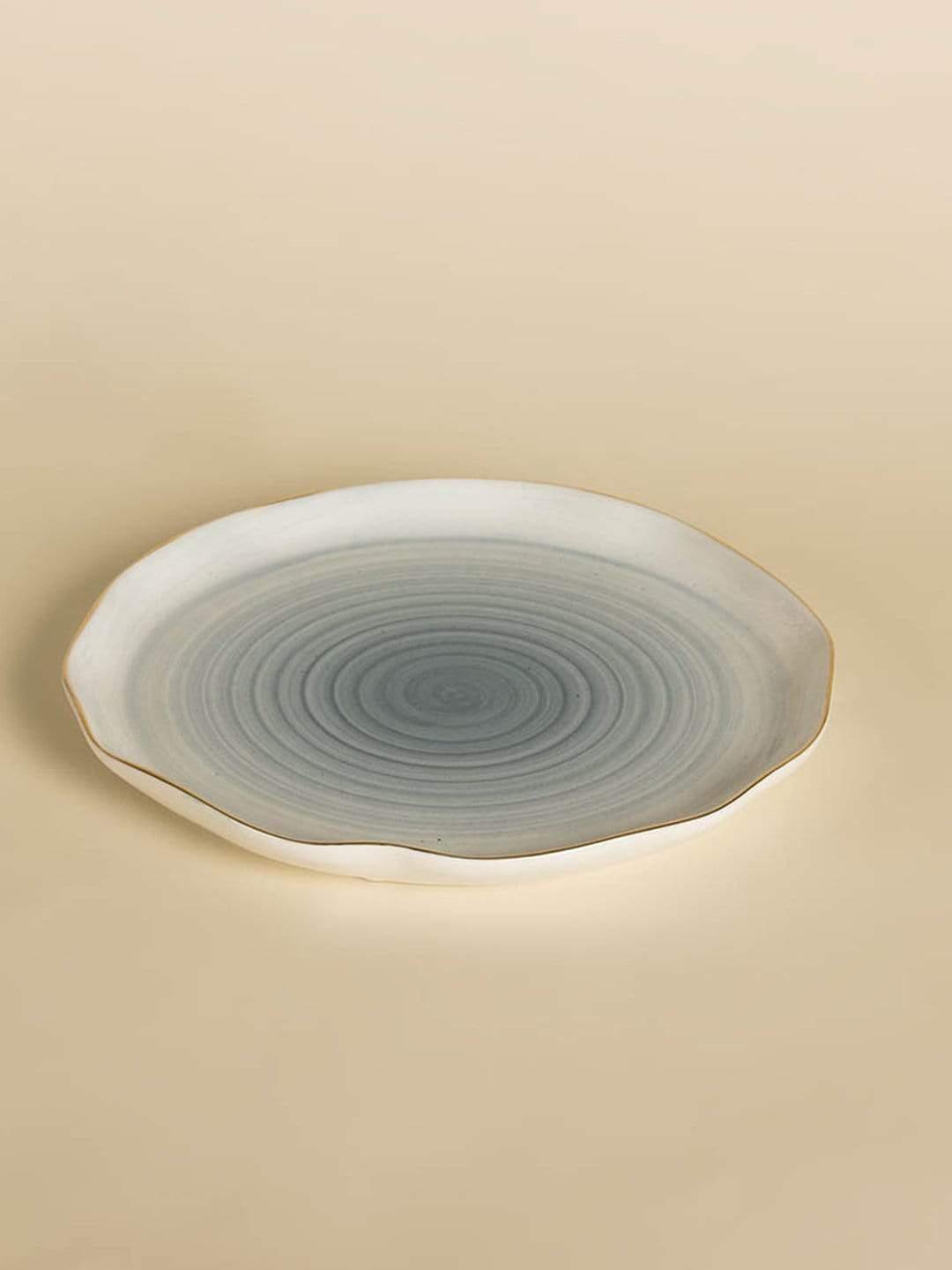 Watercolor Magic Dessert Plate - Cerrulean Blue