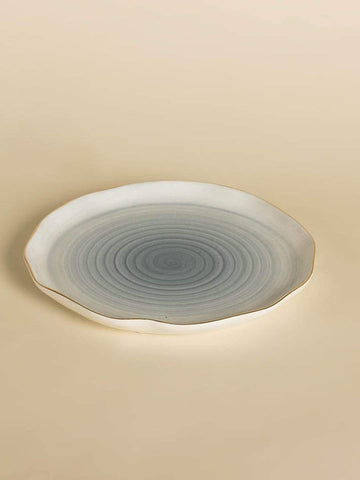 Watercolor Magic Dessert Plate - Cerrulean Blue