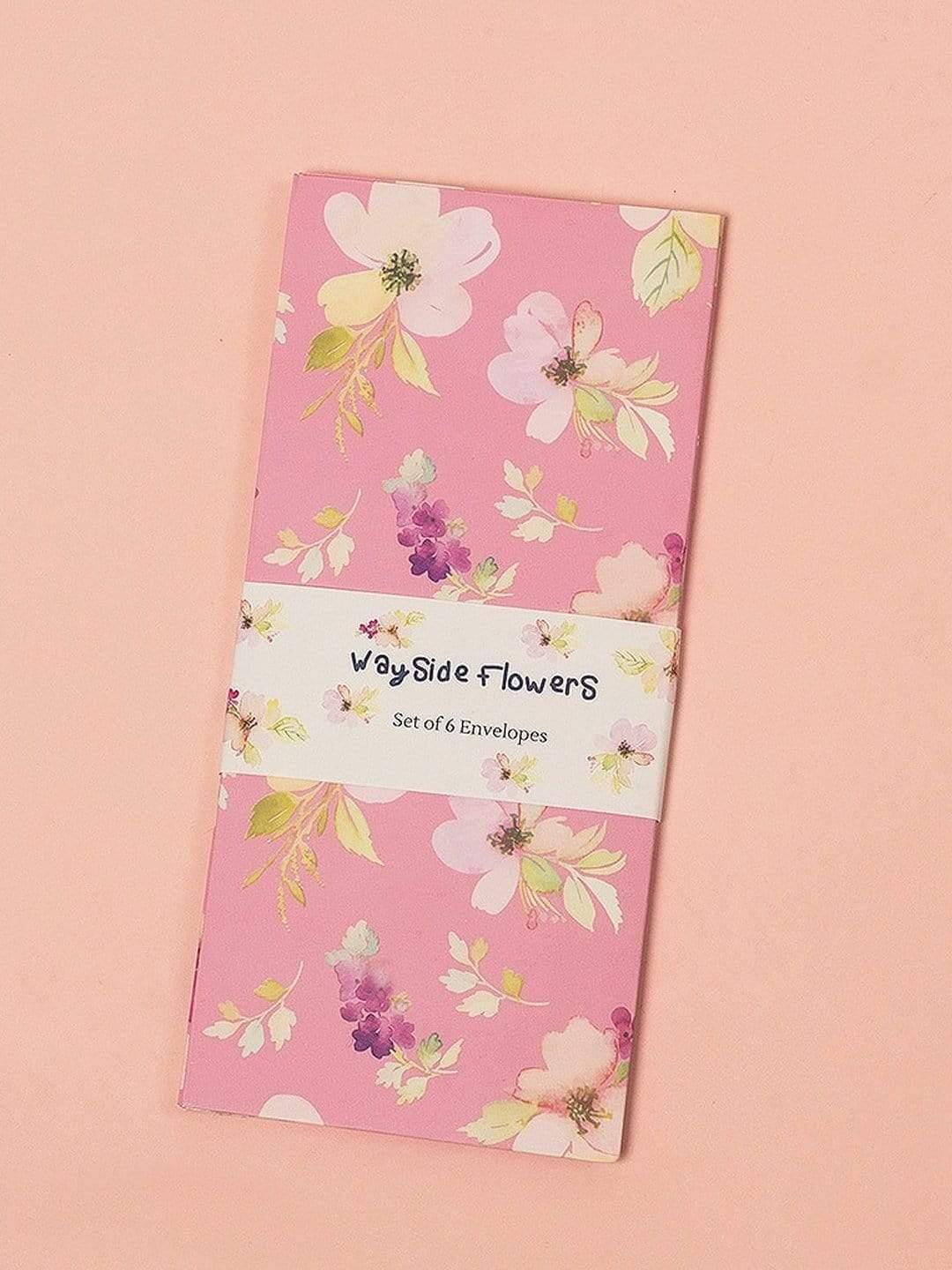 Wayside Flowers Envelopes Set Of 6