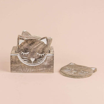 Whiskers Coasters - Set Of 6