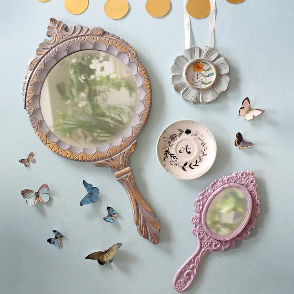 Wisteria Wall Mirror / Mint Green