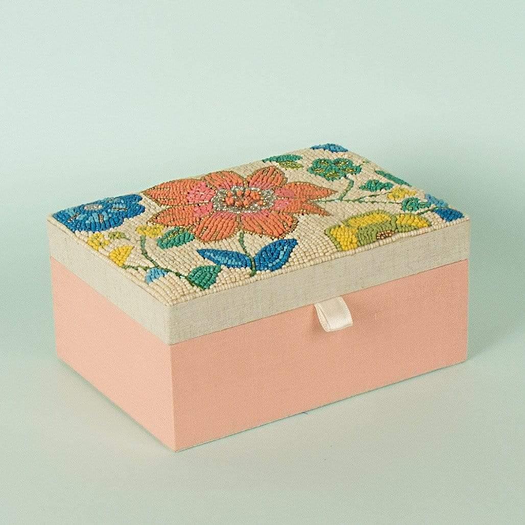 Zinnia Beaded Jewelry Box