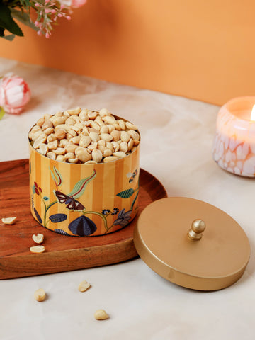 Bloom Room Metal Canister - Yellow