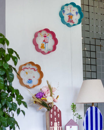 Carnival Animals Wall Art For Kids Room