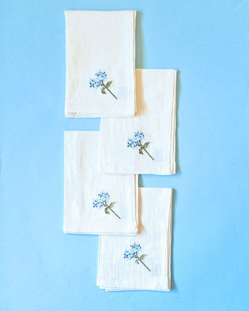 Escape in Blue Napkin - Set Of 4