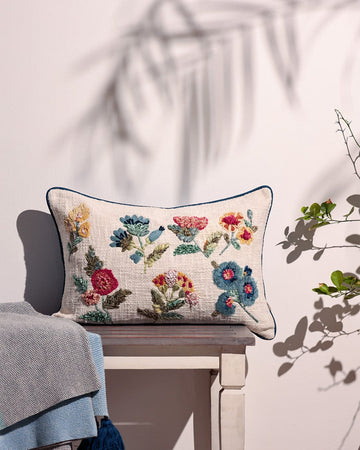 Teesta Embroidered Cushion Cover