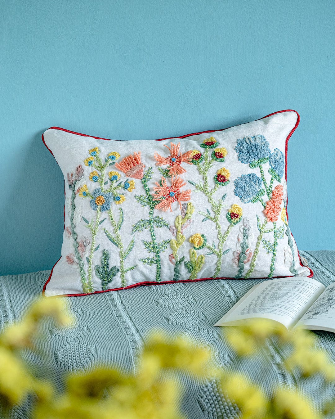 Yasmeen Embroidered Cushion Cover
