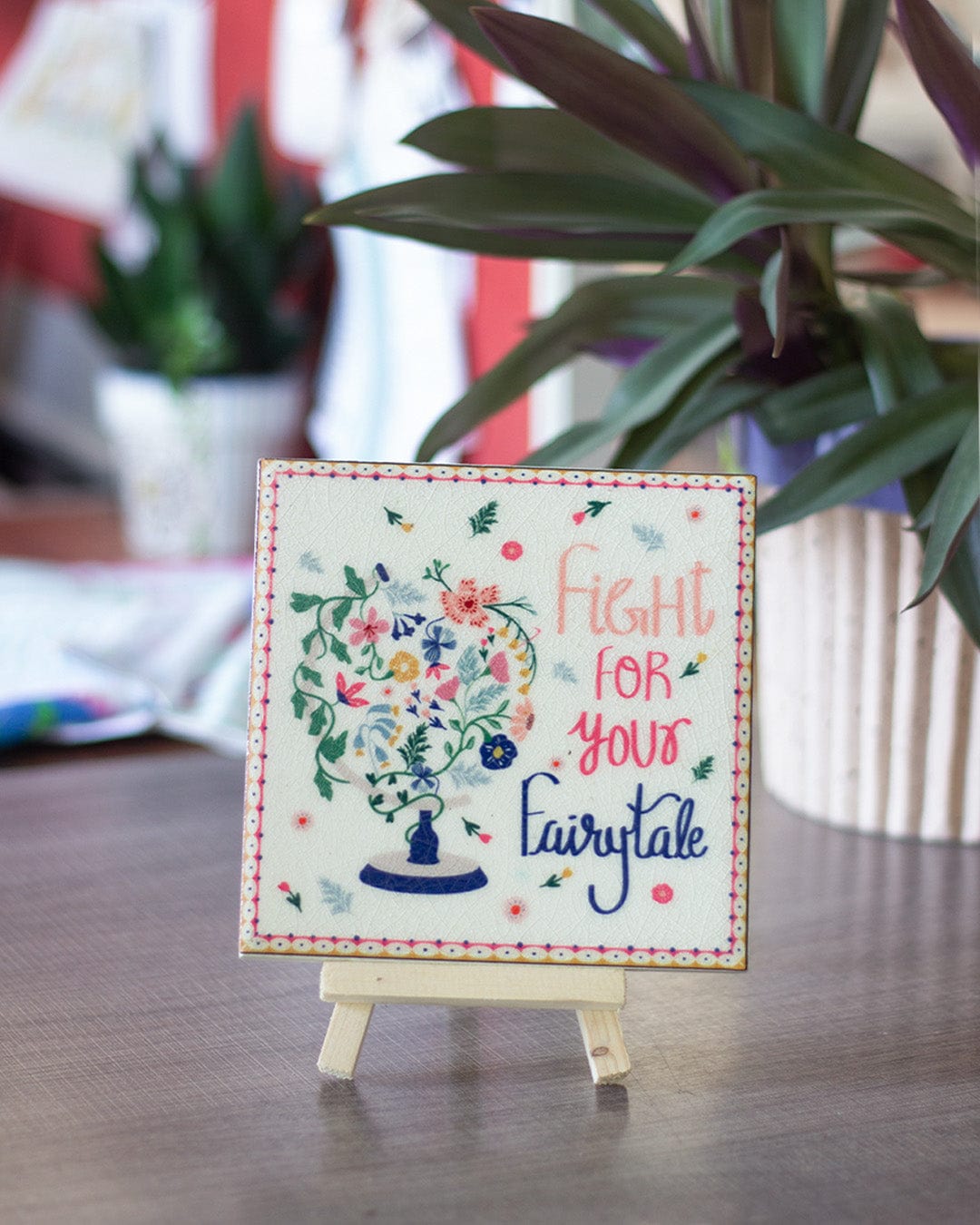 Fairytale Tile Decor & Stand