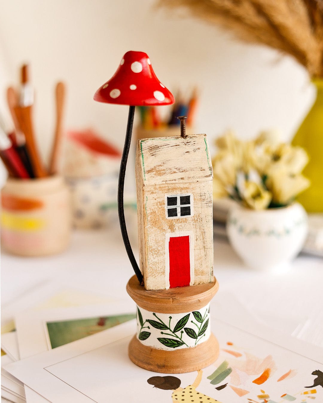 House on a Hill Decorative Accent