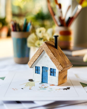 Tiny Homes Wooden Paperweight