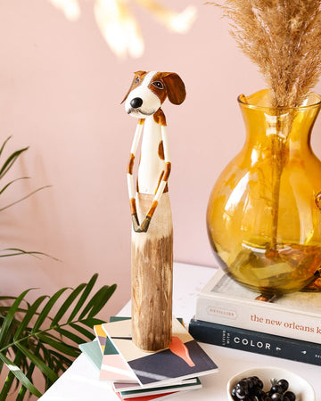 Woof Metal & Wooden Decorative Accent