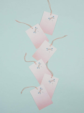 Dragonfly Tags -set Of 6