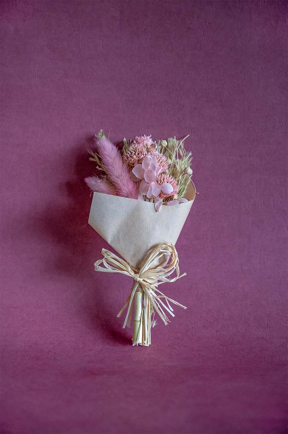 Aurora Natural Dried Flowers Bouquet - 20 cm