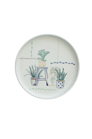 Illustration Series Wall Plate- Planters