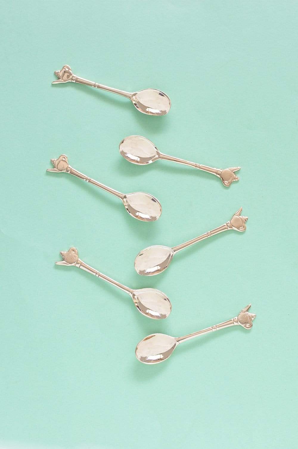 Kettle Handle Dessert Spoons- Set Of 6