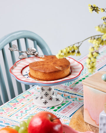 Dance in a Flowerbed  Ceramic Petite Cake Stand