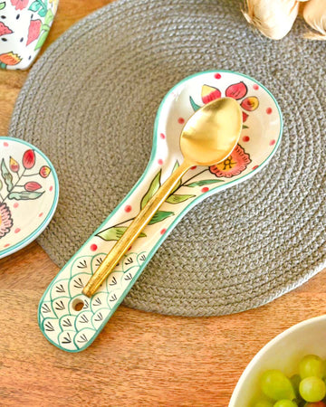 Poppy Petals Handpainted Spoon Rest