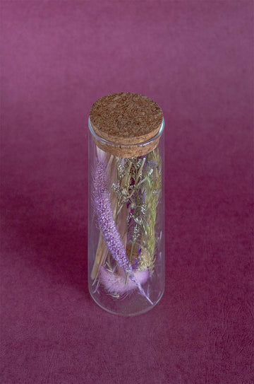 Lavenderia Natural Dried Flowers in Glass Tube with Cork Lid