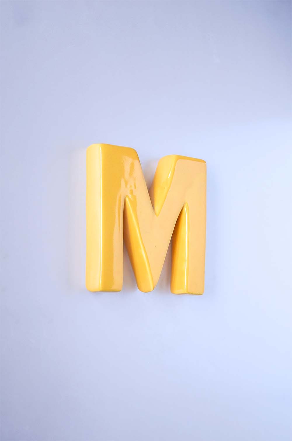 Mottled Mono Wall Hanging - Mustard A To Z