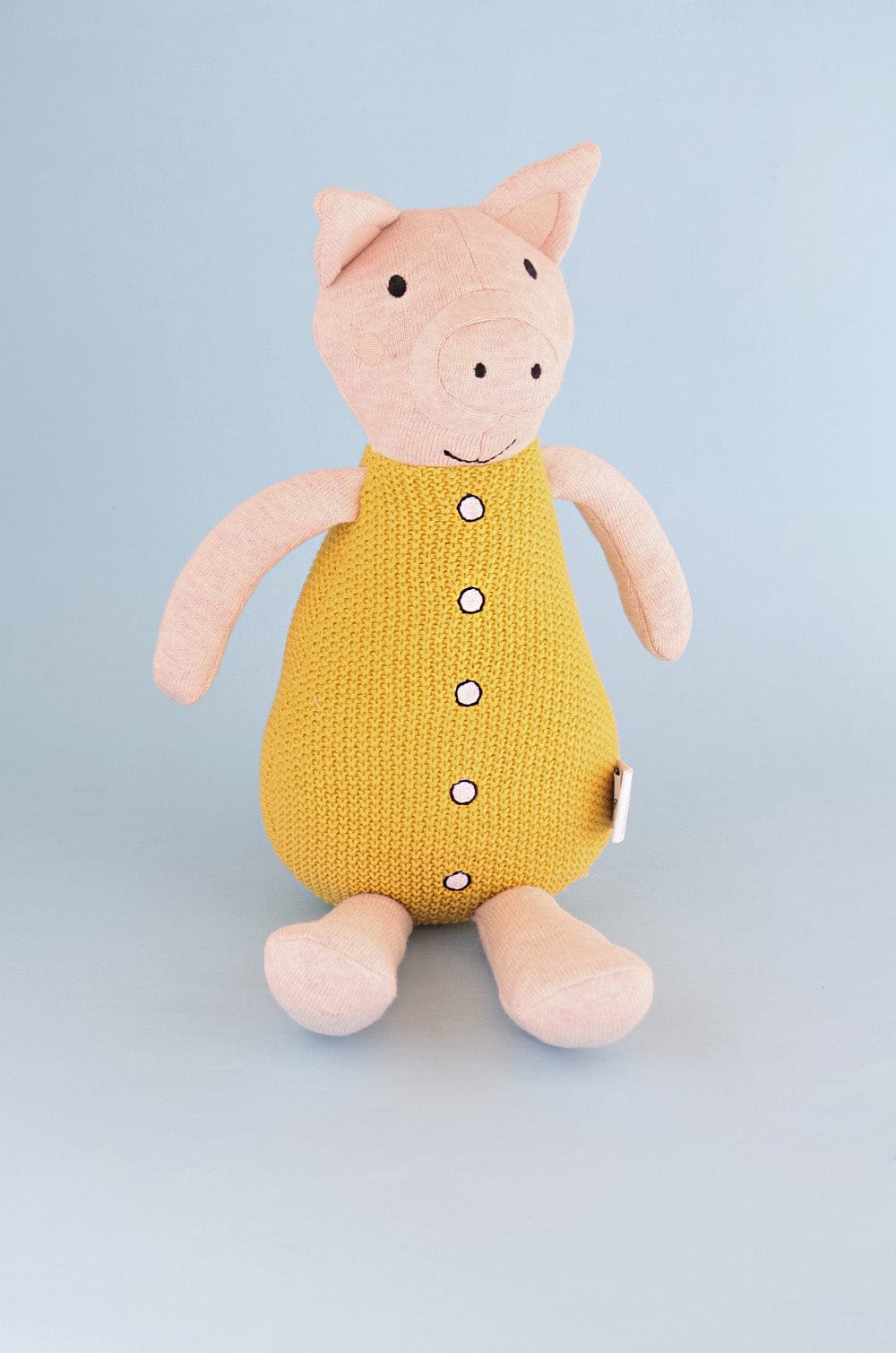Miss Piglet Cuddly Knitted Cotton Toy
