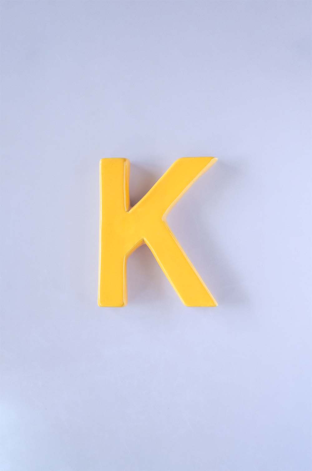 Mottled Mono Wall Hanging - Mustard A To Z