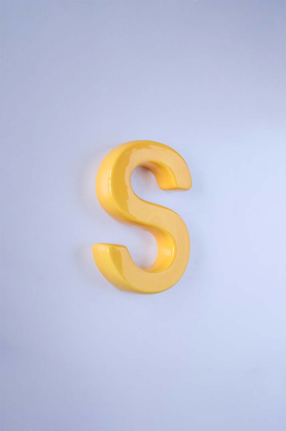 Mottled Mono Wall Hanging - Mustard A To Z