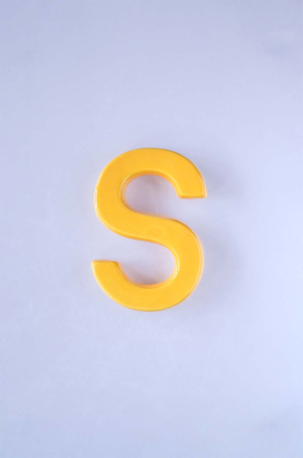 Mottled Mono Wall Hanging - Mustard A To Z