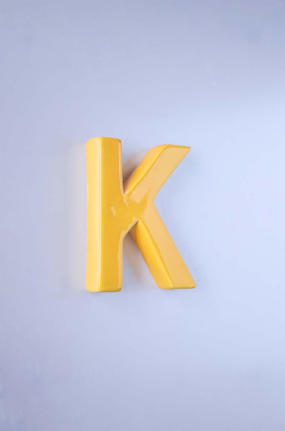 Mottled Mono Wall Hanging - Mustard A To Z