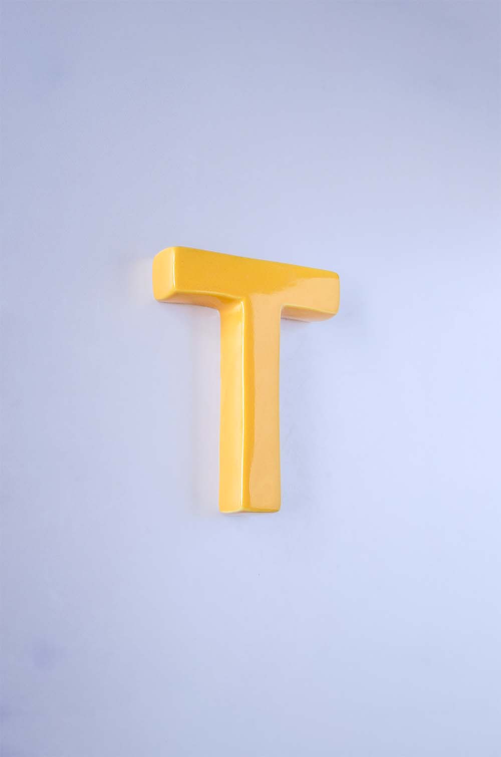 Mottled Mono Wall Hanging - Mustard A To Z