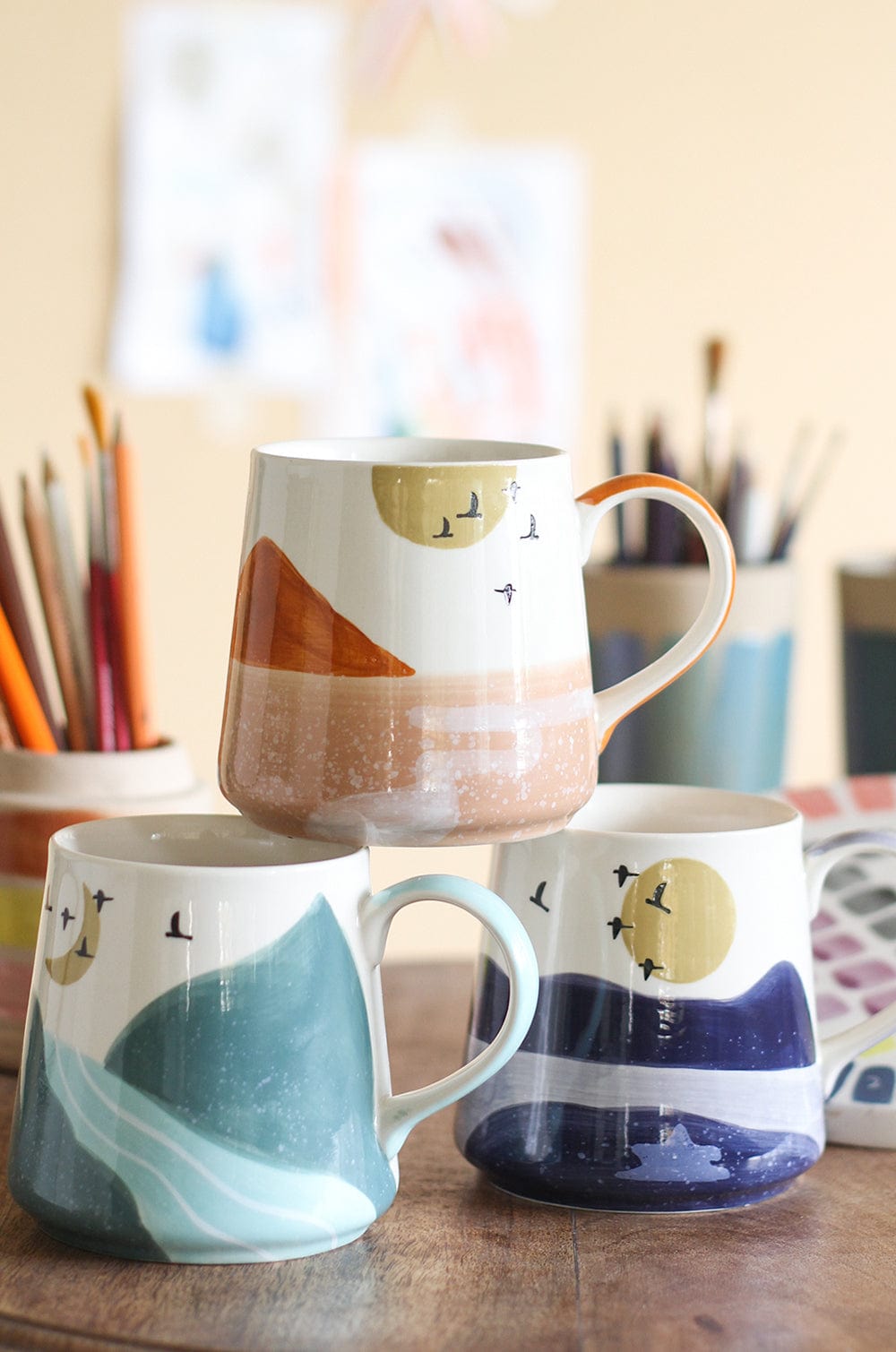 Wilderness Handpainted Ceramic Mug