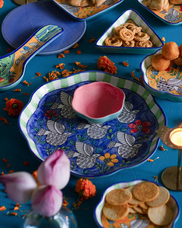 Perch -  Ceramic Chip & Dip Platter with Bowl