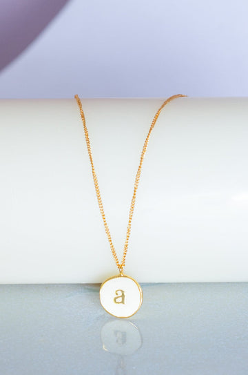 Monogram Pendant with Necklace