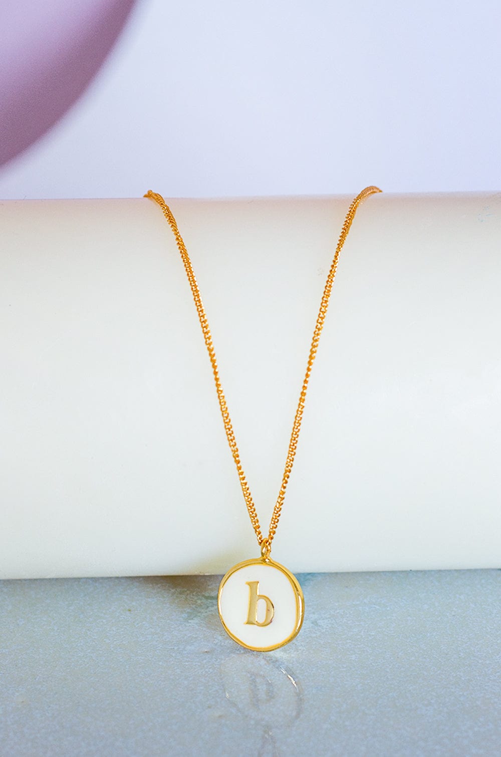 Monogram Pendant with Necklace